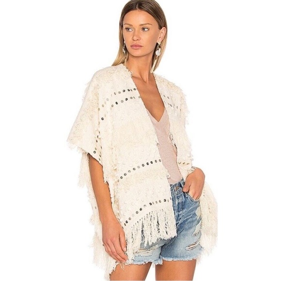 Ulla Johnson X Revolve Bennie Wrap Fringe Boho One Size